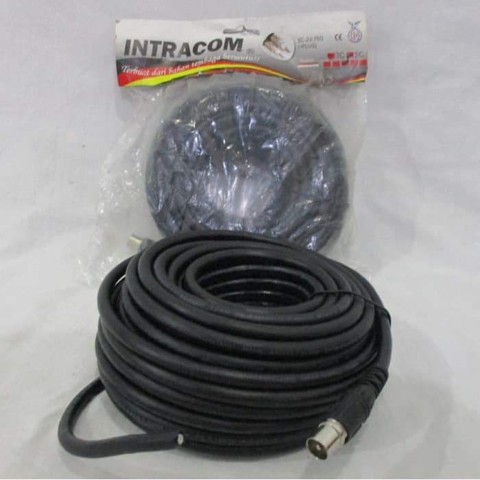 Kabel Antena Antene TV 5C+Jek INTRACOM Panjang 15 Meter***TOP