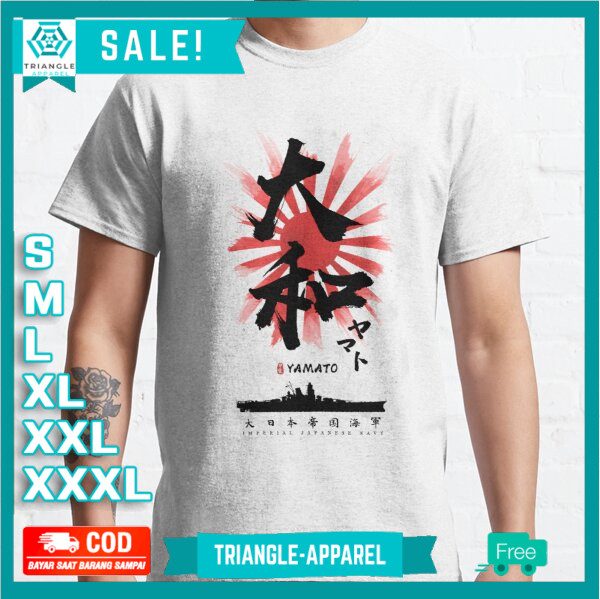 Kaos Baju IJN Yamato Battleship Calligraphy 153569 T-shirt Premium Unisex