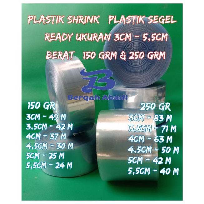 Plastik Segel Lebar 3cm - 5,5cm