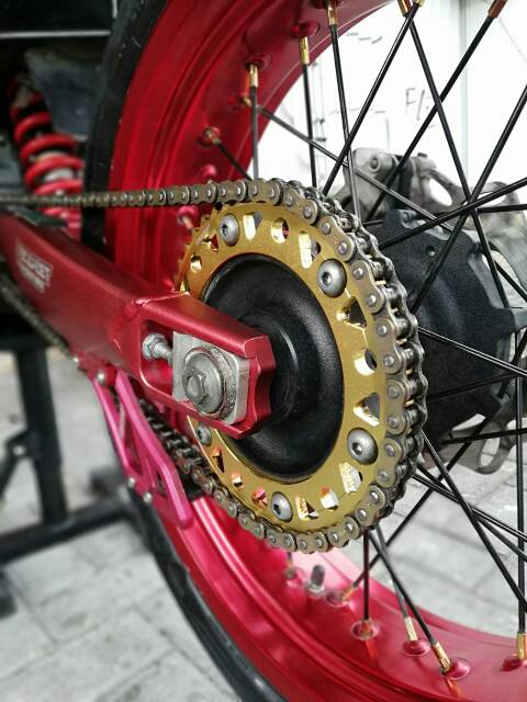 Gear Belakang SCARLET MX Supermoto Trabas CRF 150L GOLD 428/45T - 56T