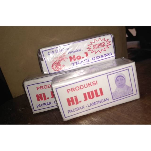 

Terasi Udang HJ. JULI ASLI PACIRAN dan Terasi Udang Rebon Mbah Muliyatun