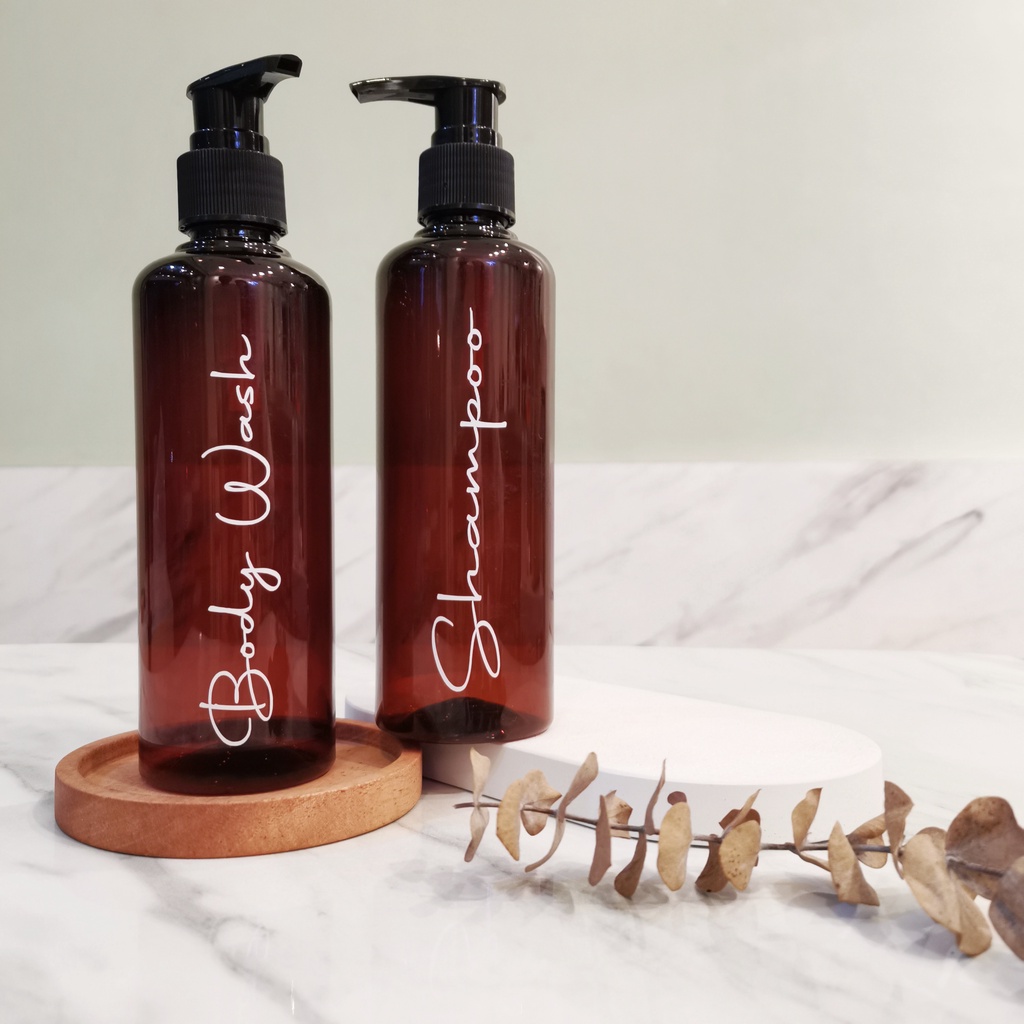 LUXE PREMIUM Botol 250 Ml BROWN AMBER Aesthetic Bottle Organizer Botol refill Sabun /botol refill sabun/ botol isi ulang/botol sabun cuci piring/botol sabun/botol pump/botol anak/bathroom organizer/bathroom amenities