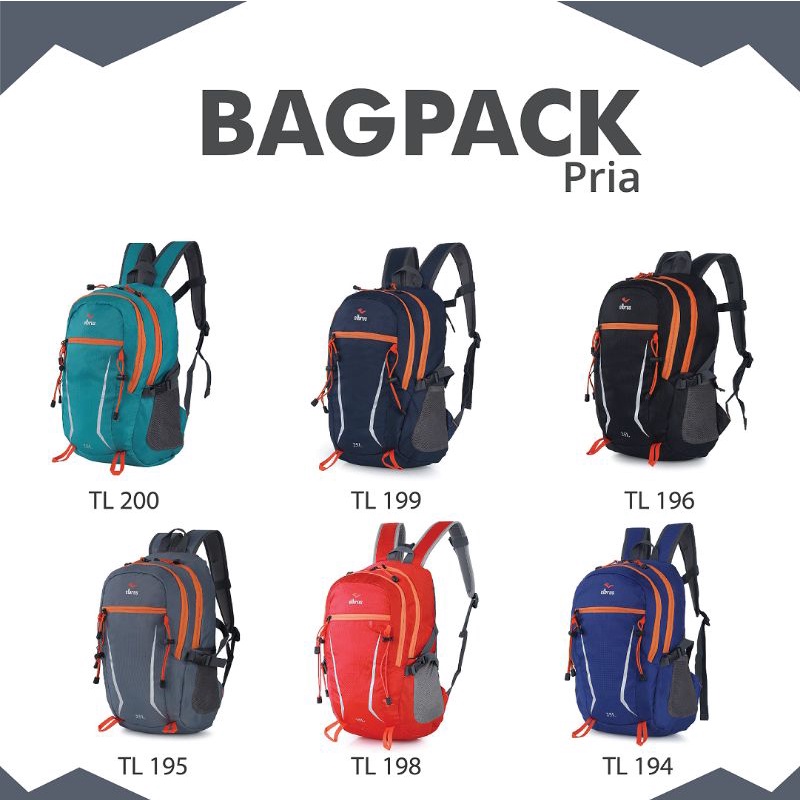 ARGL Tas Ransel Pria Tas Punggung Backpack Cowok Daypack 25 L