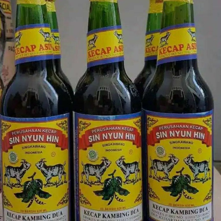 Kecap Asin Kalimantan Cap Kambing Dua /Kecap Asin Pontianak 600 ml