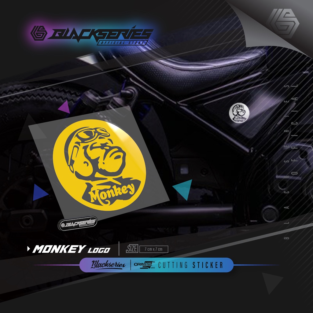 Cutting Stiker Monkey Logo | Stiker Monkey | Monkey