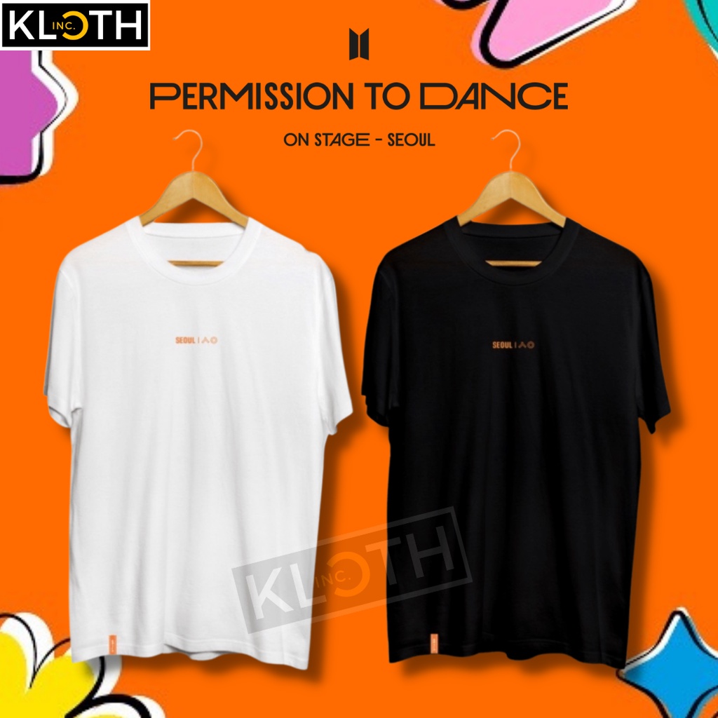 [PTD] Kaos BTS Permission To Dance On Stage Seoul Concert Cotton 24s Premium Bisa Upgrade Lengan Panjang