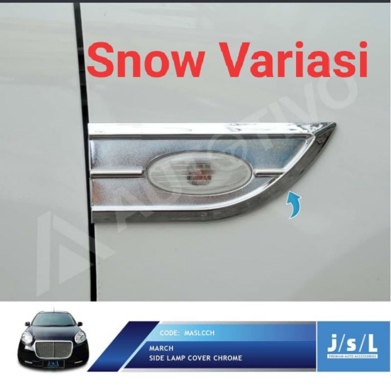 Cover Side Lamp Nissan March 2011 2013 Lampu Samping Chrome