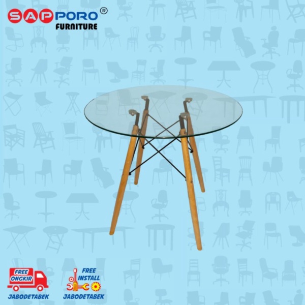 Kaca Jual CAIRNS Diskon  Meja Eames SAPPORO Makan Table Eames  Meja