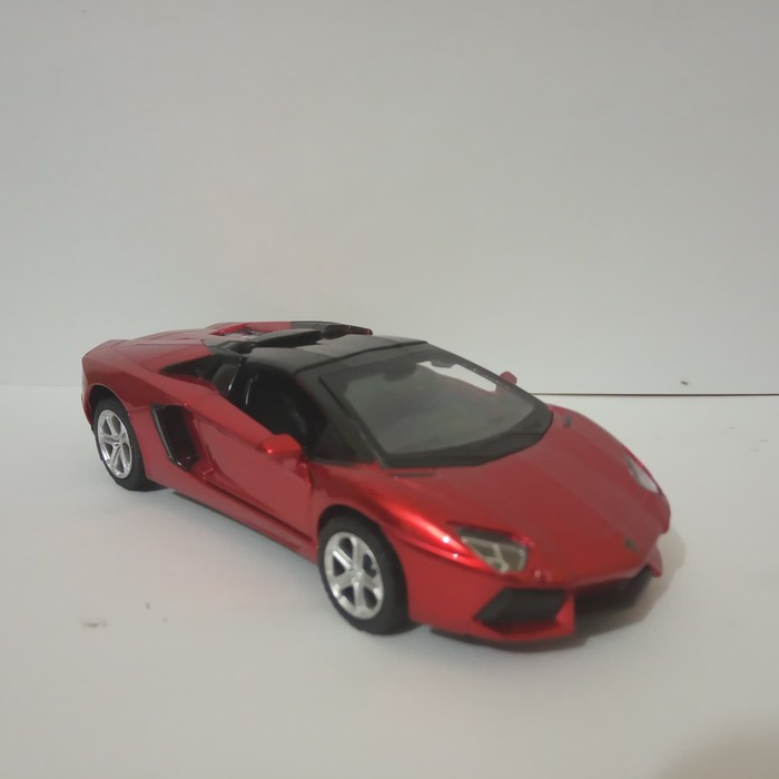 Diecast Lamborghini Aventador Roadster mainan mobil sport Apolo murah