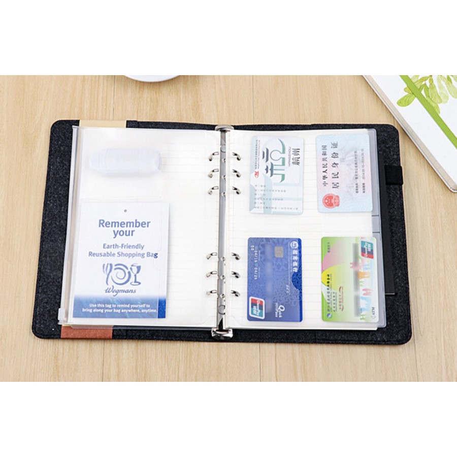 

Kantong Binder Kartu Ukuran A5/ Multi Holes A5 Card Pocket