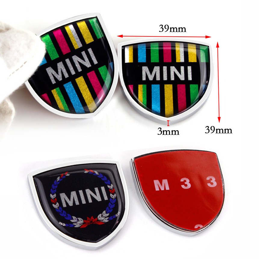 Night knight 2Pcs Stiker Emblem / Badge Mini Motif Bendera Inggris Bahan Metal untuk Kaca Jendela Mobil