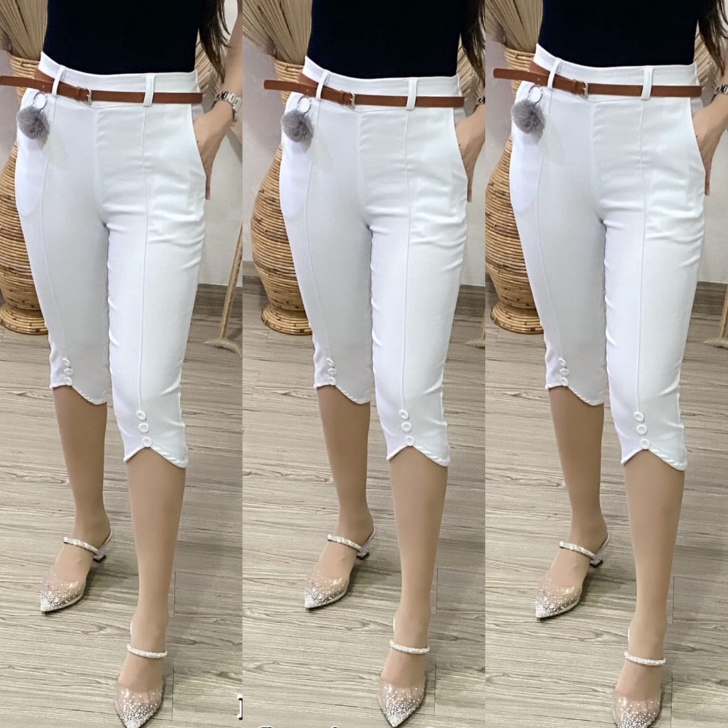 Celana wanita 7/8 Soft Jeans Strecth Import