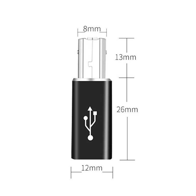 Cre USB3.1 Tipe C Female to USB2.0 B Male Midi-Adapter Adapter Instrumen Elektronik
