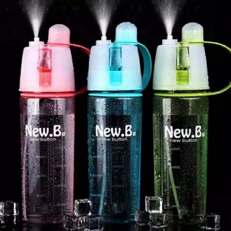 BOTOL MINUM SPRAY NEW BUTTON 600 ML.SPORT AIR.