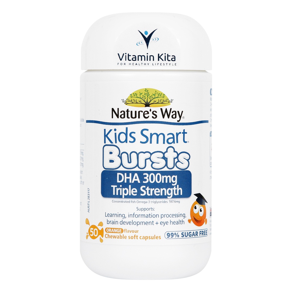 Nature's Way Kids Smart Triple Strength DHA 300mg (50 Soft Caps)