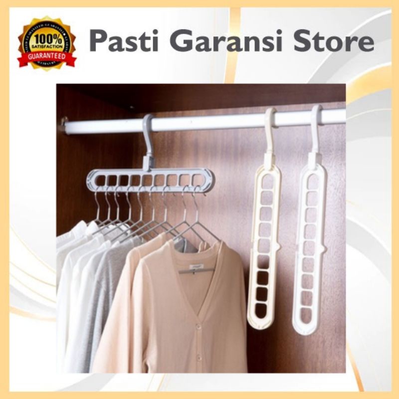 Magic Hanger Gantungan Baju Multifungsi Ajaib 9 in 1 – AC 128 - Organizer Rak stand folding hanger a