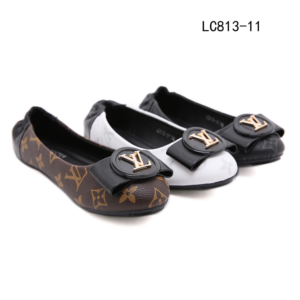 Louis Vuitton LV Logo Bow Flat Shoes in Monogram #LC813-11