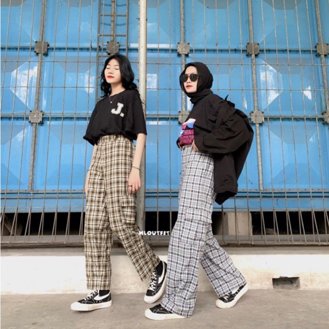 HL CARGO TARTAN PANTS (REALPICT)