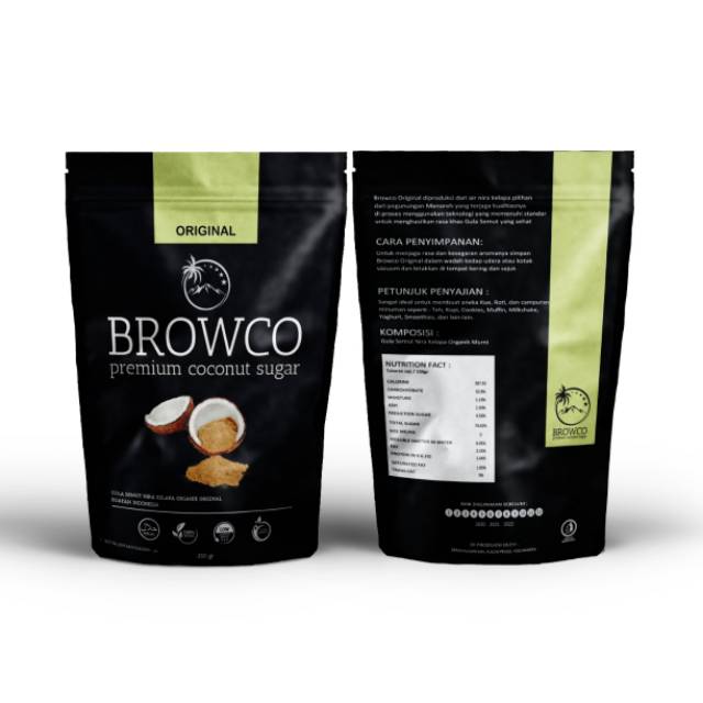 

Gula Kelapa Organik Original 250g Browco Premium Coconut Sugar Original