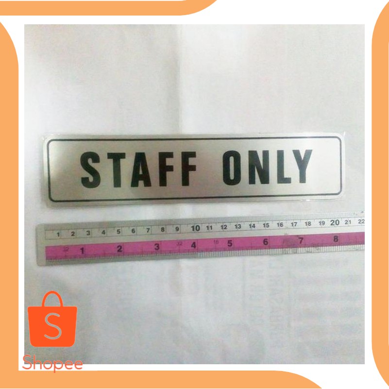 

Unik perkakas sticker STAFF ONLY sign label bagus atau stiker gambar temp Limited