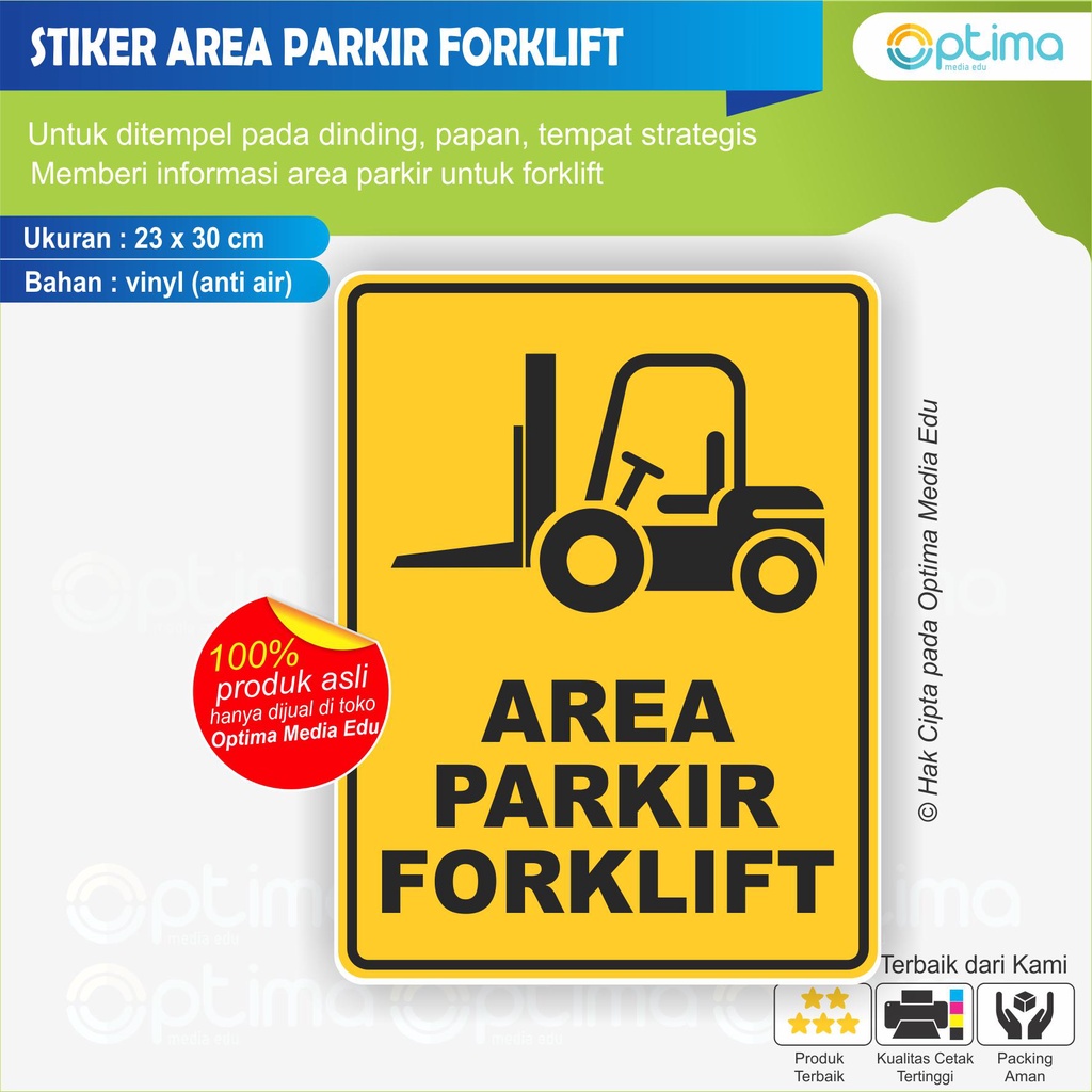 

STIKER AREA PARKIR FORKLIFT
