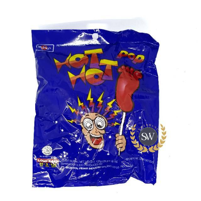 

Hot-hot - Permen Kaki - PER 2 PAK - Isi 25 biji @5gr