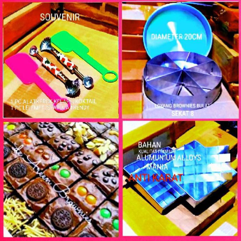 ( BISA COD ) Loyang Sekat 25 -16-30-36 Tebal uk.20X20, 24x24, 30x10 Loyang Brownies Sekat