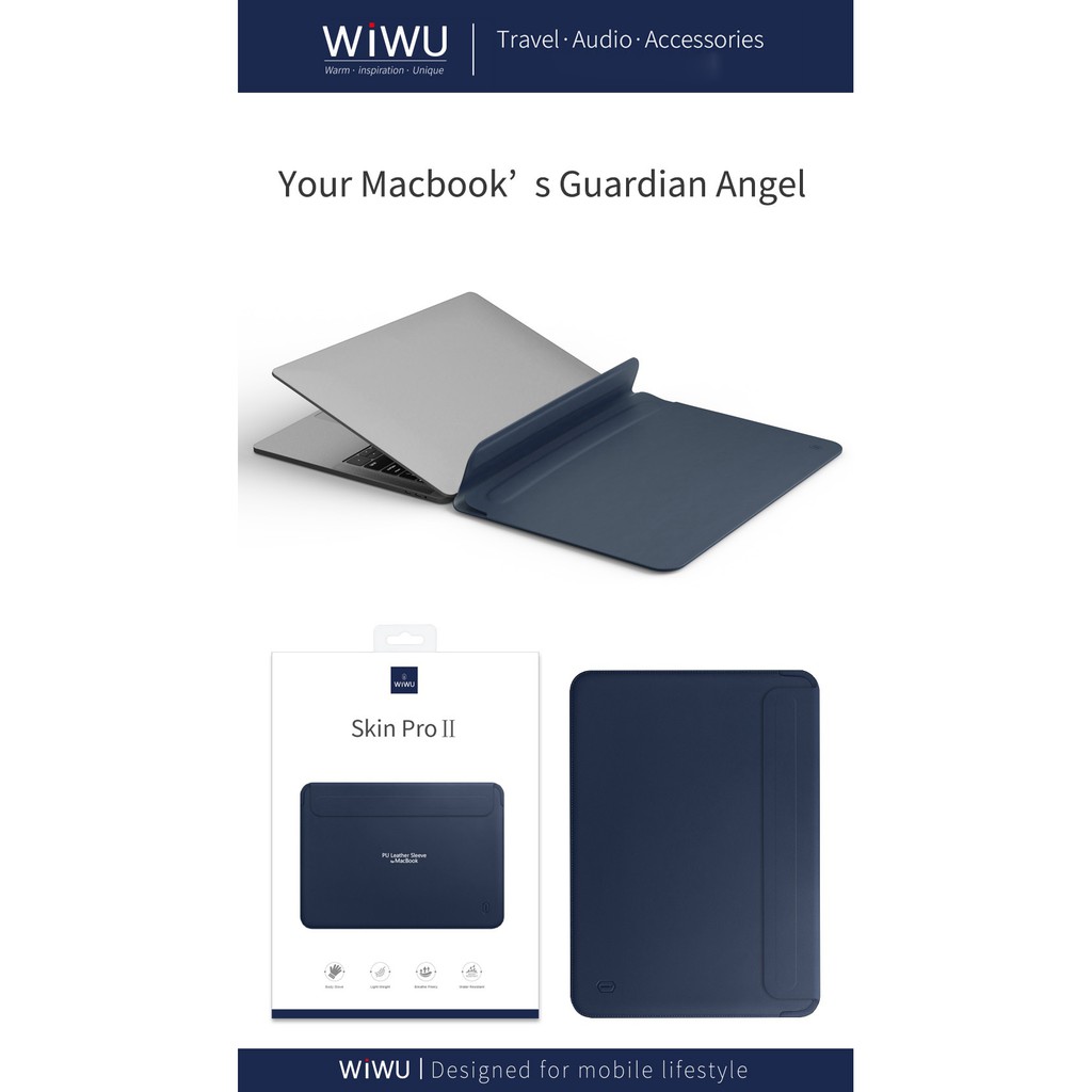 WIWU Skin Pro II - Sleeve for MacBook Pro 13-inch with PU Material