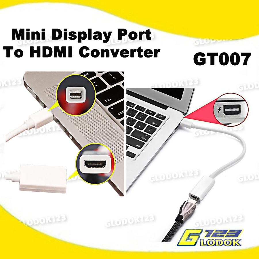 Kabel Konverter Mini Display Port To HDMi Converter GT007