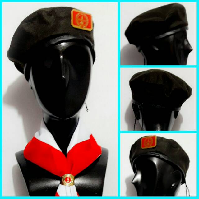 Topi Baret Pramuka Putra + Pin