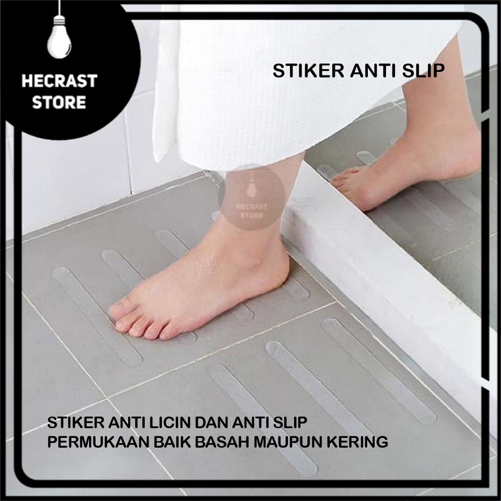 Stiker Anti Slip Bathtub Lantai Kamar Mandi Licin Kaca Keramik Tangga
