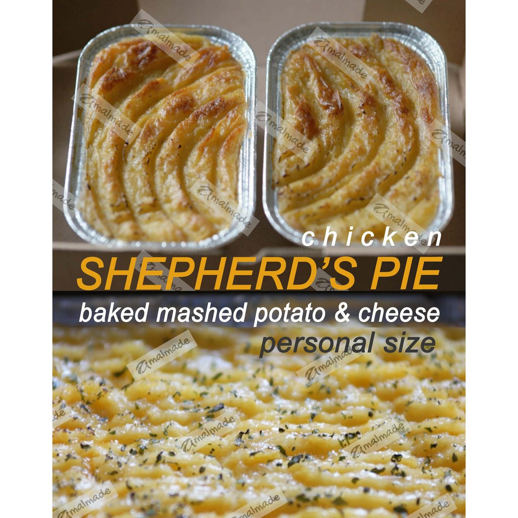 

Baked Mashed Potato Cheese with CHICKEN - DELIVERY H+1; 2 PCS Personal Size 13x8,5cm