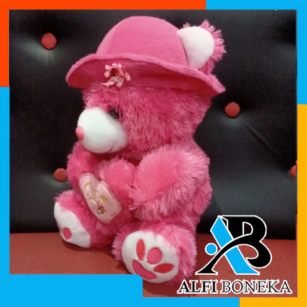 Best Seller Boneka Topi lucu murah  Boneka Teddy Bear Love Topi berkualitas  kado ulang tahun