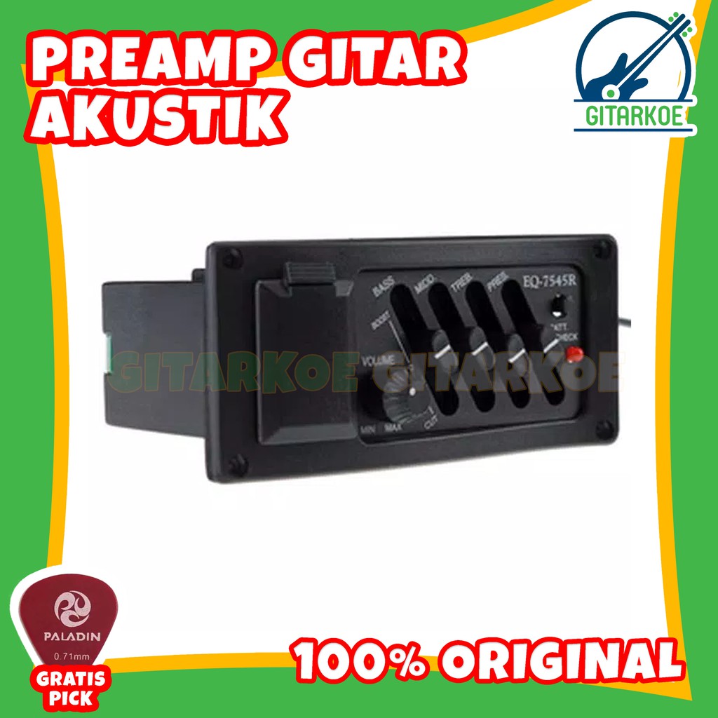 Preamp Gitar / Equalizer / Spul / Amplifier Akustik Klasik EQ 7545R