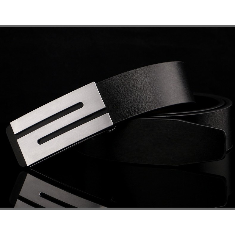 Z ikat sabuk Kulit pria ikat pinggang santai 2 lapisan kulit sapi PD-016