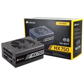 READY Corsair HX750 750W 80 PLUS PLATINUM Certified Fully Modular PSU SULTAN AGAN