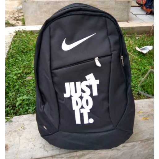 Tas ransel just do it Ransel Pria Ransel Kasual Perjalanan Sekolah Laptop Pria Multifungsi Tahan Air Tas Oxford Ransel Olahraga Luar Ruangan Hitam