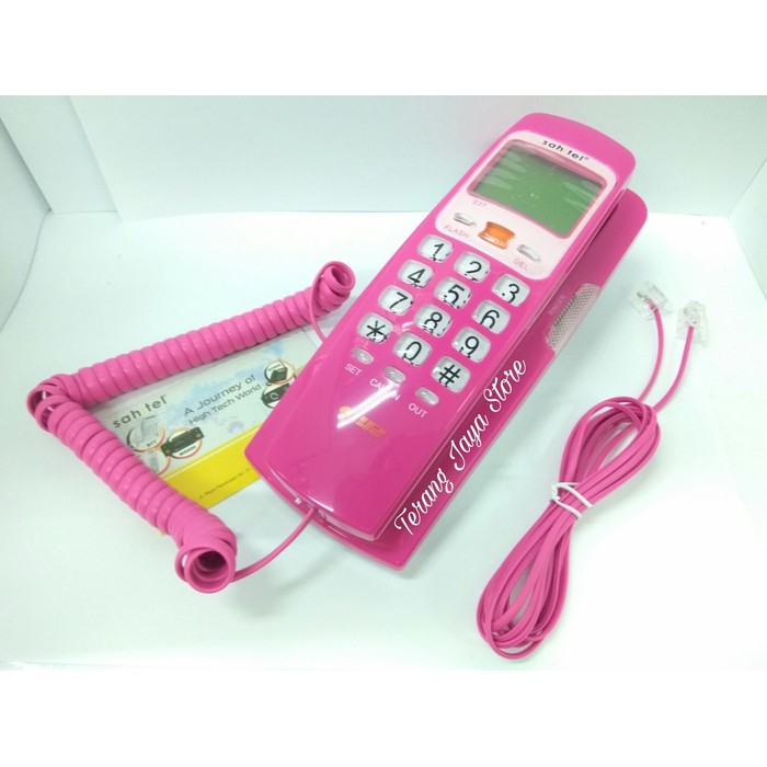 

Telepon Kabel Sahitel S37 Pesawat Telepon Rumah Sahitel S-37 (Pink)