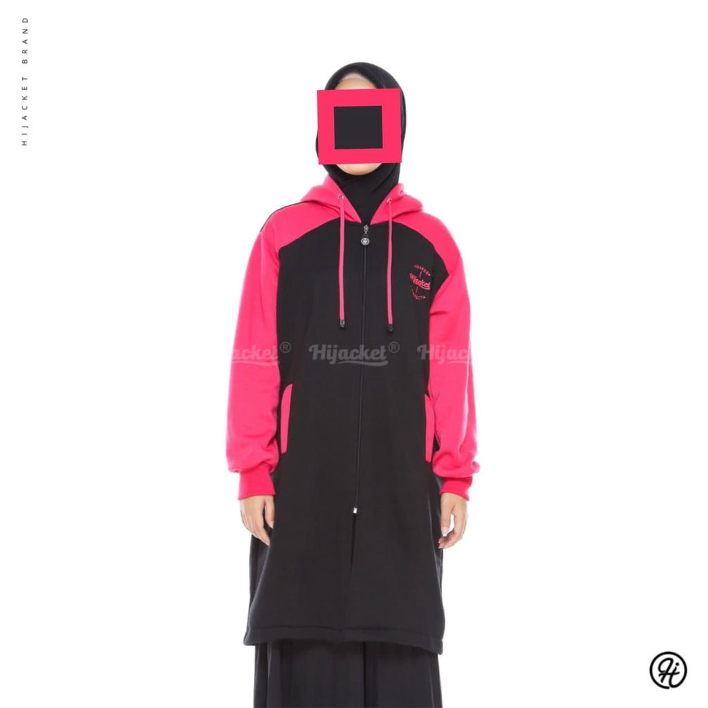Hijacket Alicia Jaket Muslimah Official Wanita Hijab-ALICIA BLACK