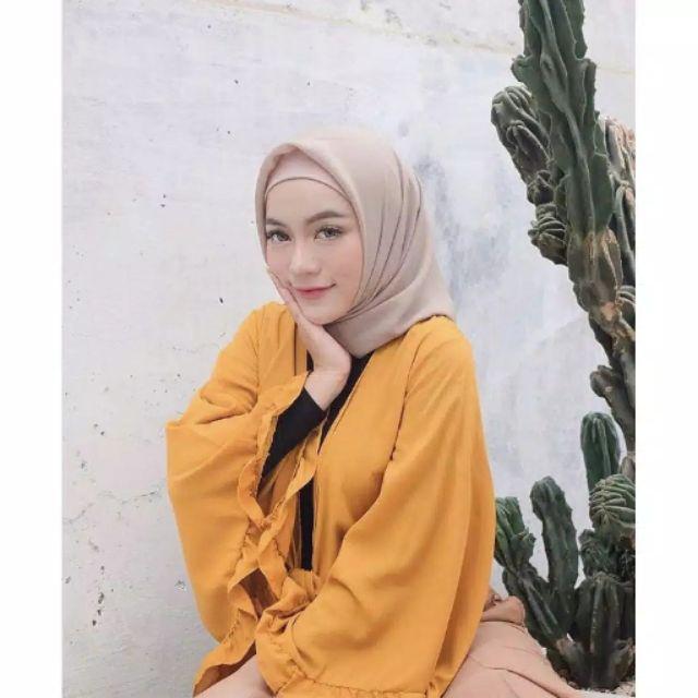 OUTER CROP RUFLE / OUTER WANITA JUMBO-mustard