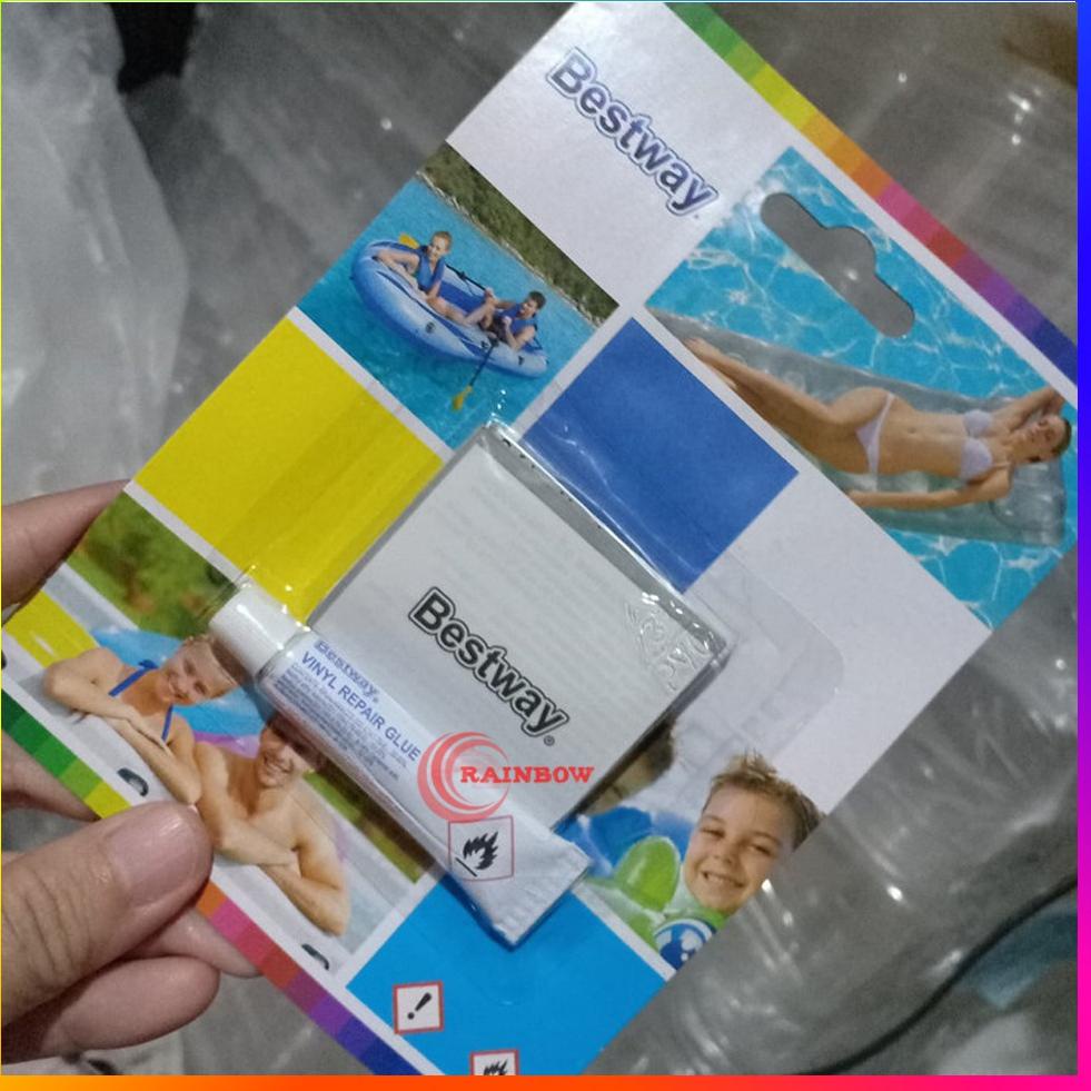 

(PROMO AFA74) Bestway - Lem Tambal Ban Kolam Plastik Renang Anak Repair Kit Repair Kit / Lem Tambal Bestway Kasur ✱