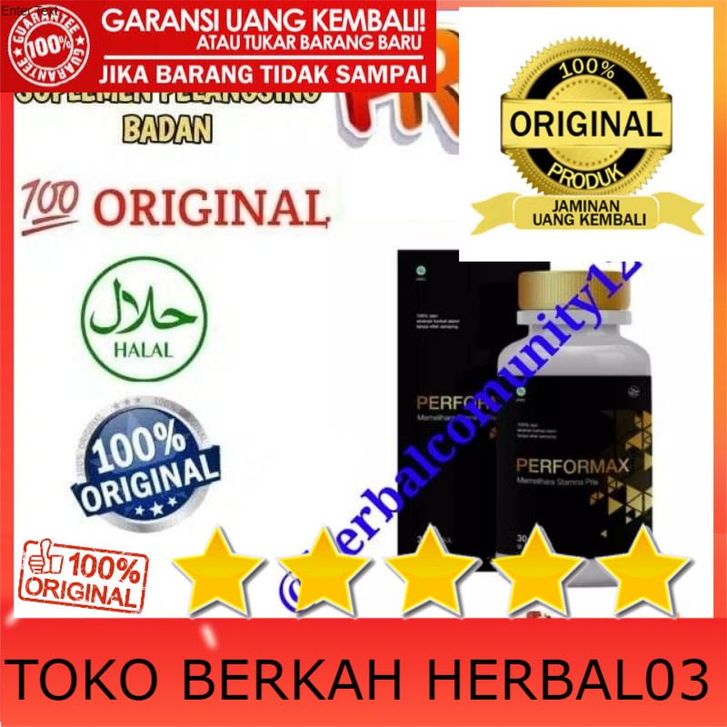 100% ASLI PERFORMAX 30 KAPSUL ASLI OBAT HERBAL PRIA PERKASA BERDZAKAR KUAT ASLI 100%
