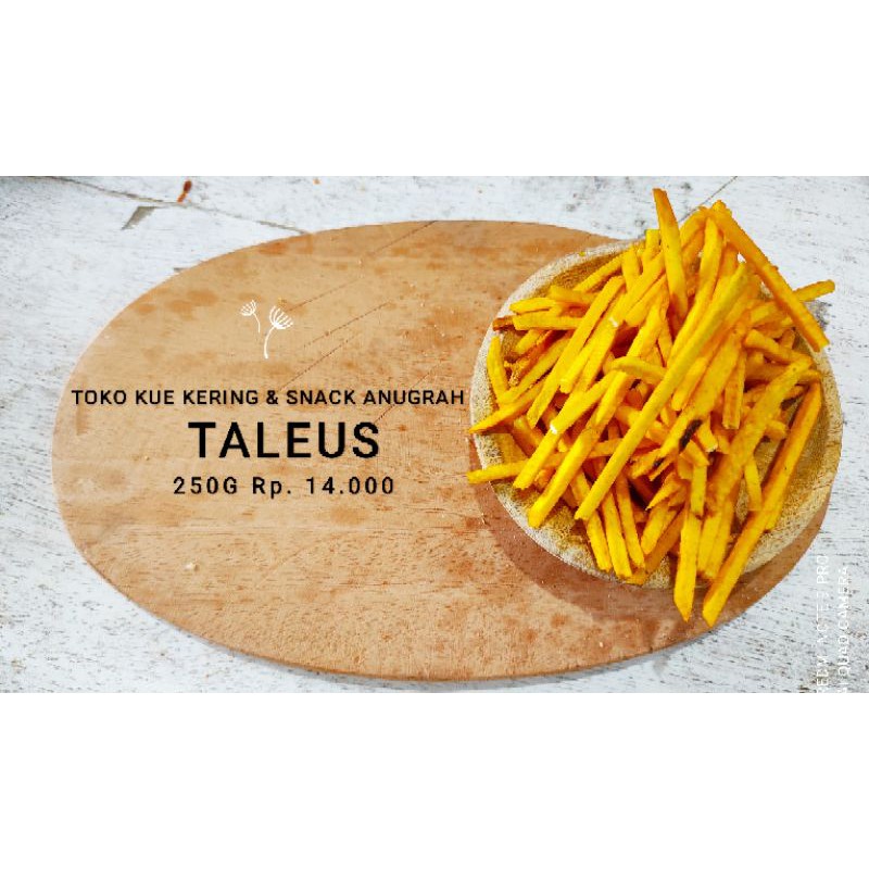 

Keripik Taleus / Stick Taleus asin250g