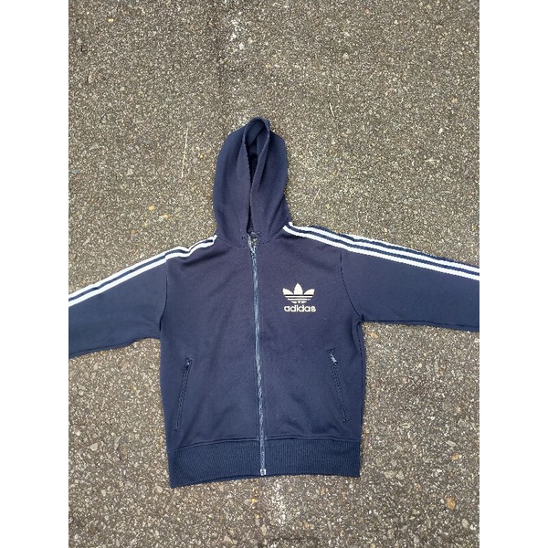 Adidas Threefoil Zip Hoodie size M fit L