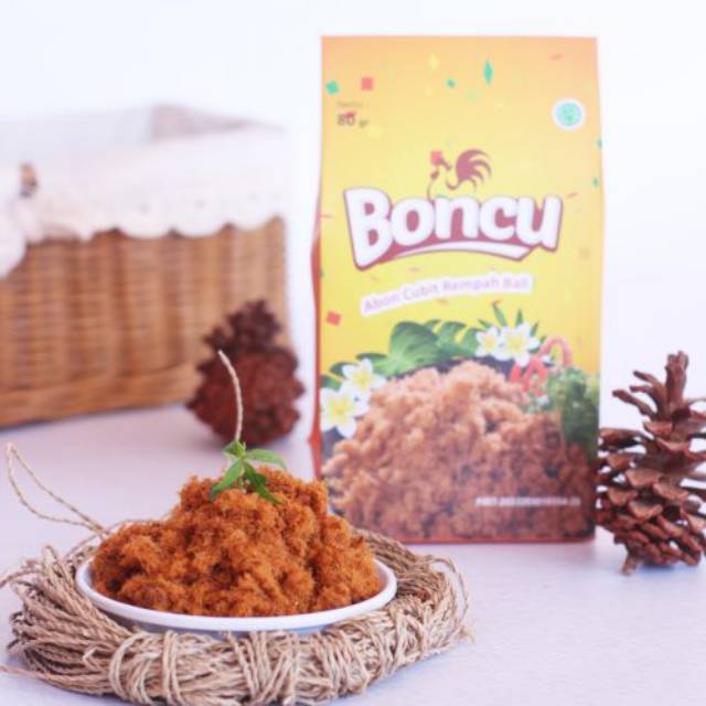 

Makanan boncu abon cubit rempah bali abon ayam