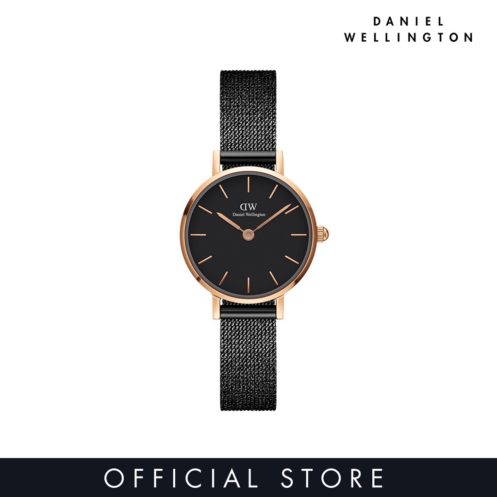 Daniel Wellington Petite 24 Pressed Ashfield RG Black - DW00100441