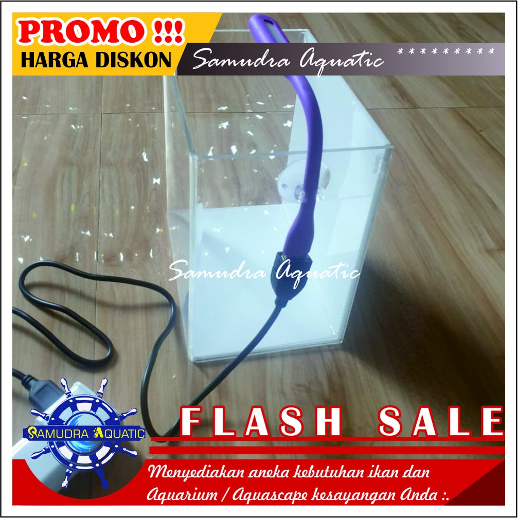 Lampu USB, Lampu Aquarium Aquascape Cupang Ikan Aduan, Lampu USB (Ada Kabel USB dan Adaptor Cas) (GRATIS BUBLE WRAP)