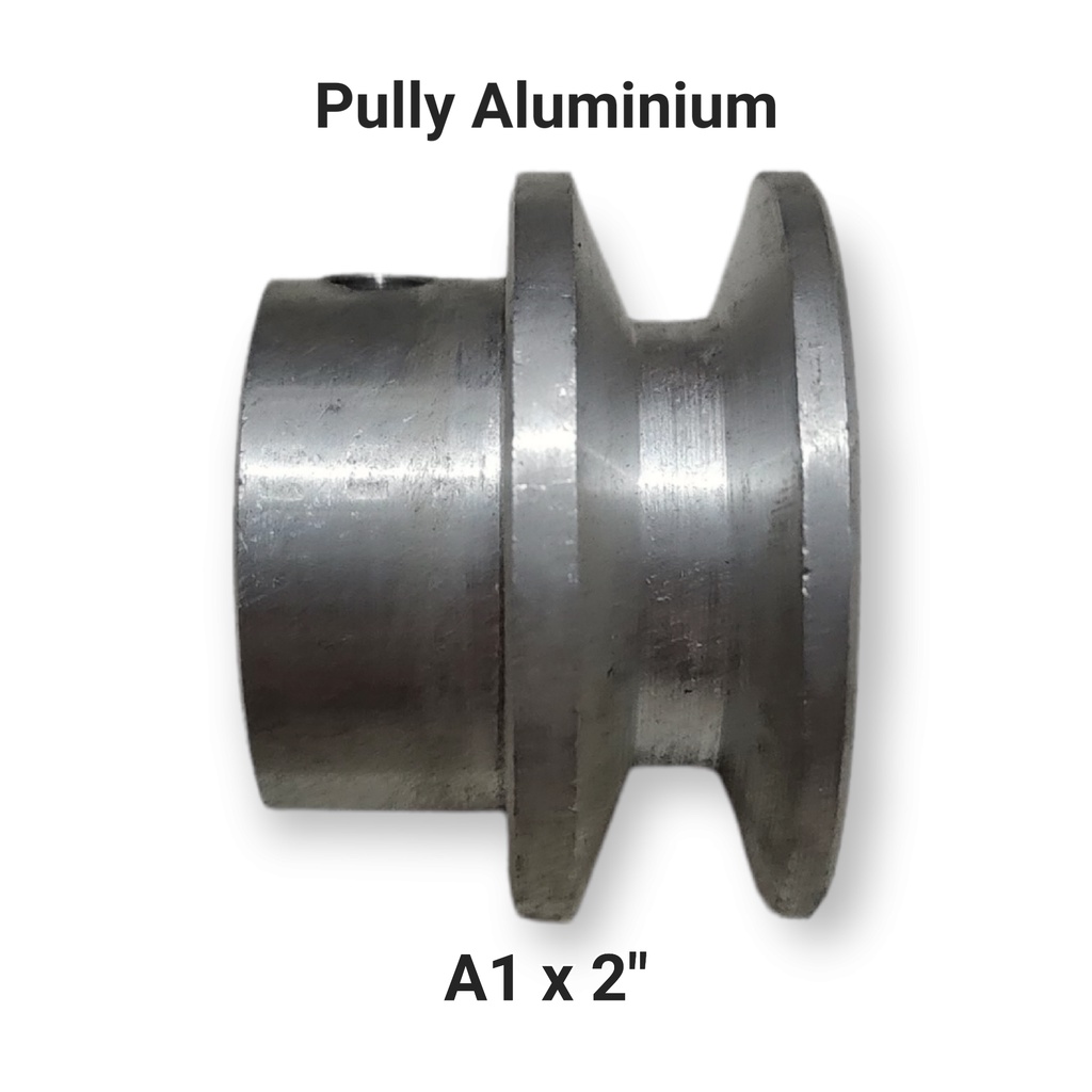 Pully aluminium A1 x 2 inchi pulli alumunium puly puli transmisi pulley