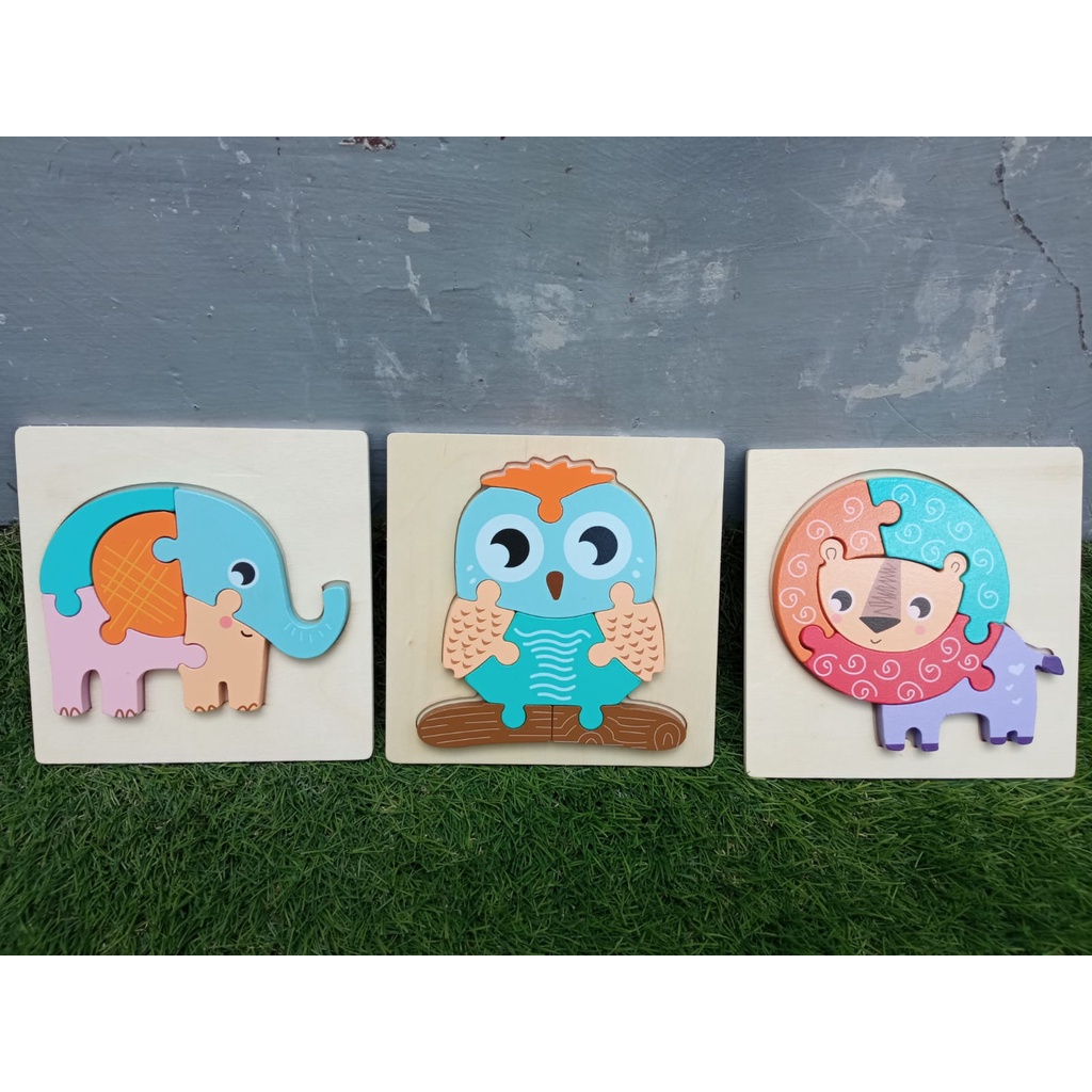 MAIN PUZZLE KAYU 3D PREMIUM - MAINAN EDUKASI ANAK