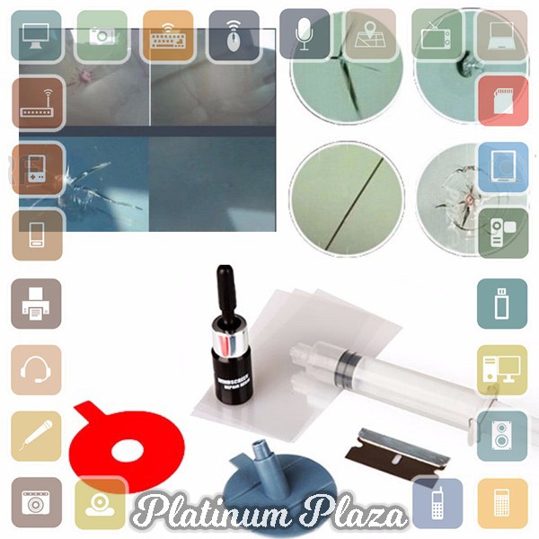 Alat Reparasi Kaca Mobil Retak Windshield Car Kit`CGH2Y6-